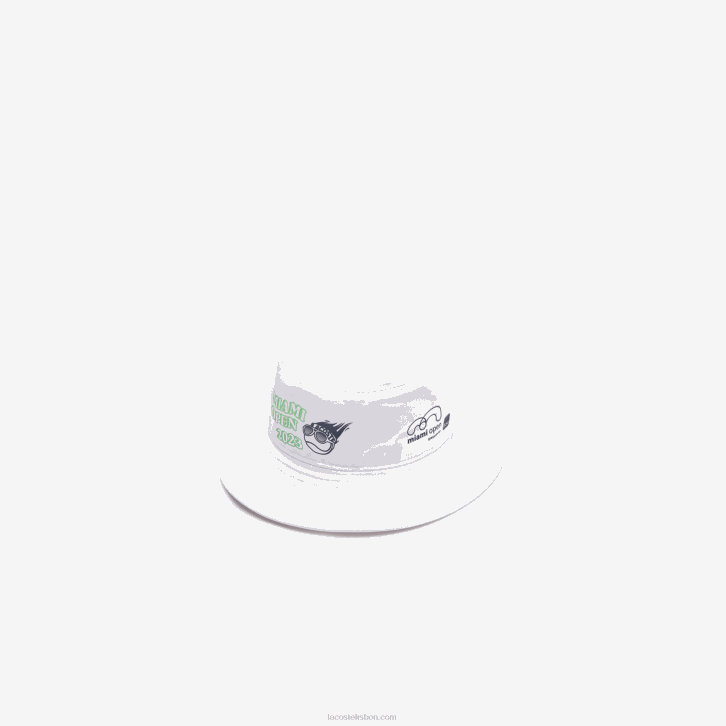 homens Lacoste branco 001 chapéu sport miami open edition 08D02171
