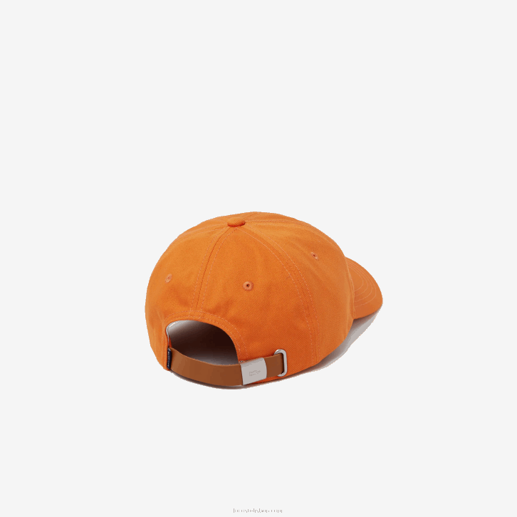 homens Lacoste laranja tv1 alça contrastante e gorro oversized de algodão crocodilo 08D02261