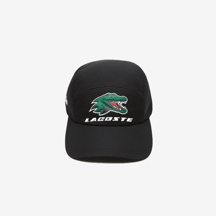 homens Lacoste preto 031 boné de tênis de crocodilo exclusivo esportivo 08D02236