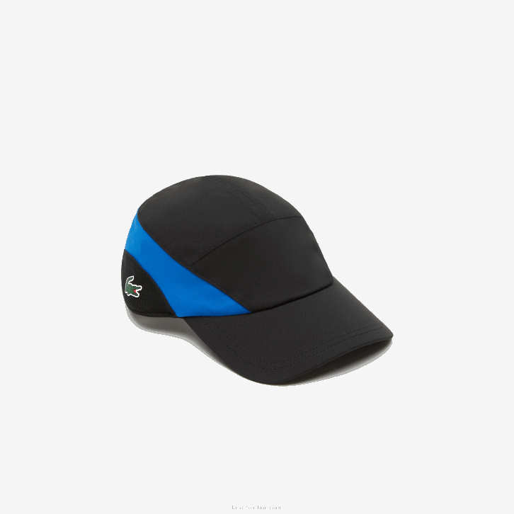homens Lacoste preto azul 985 boné de tênis esportivo 08D02243
