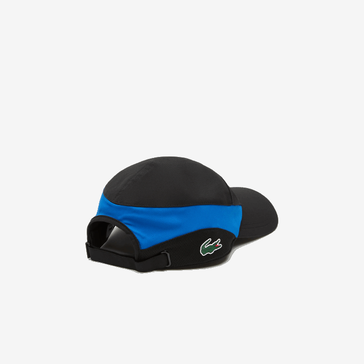 homens Lacoste preto azul 985 boné de tênis esportivo 08D02243