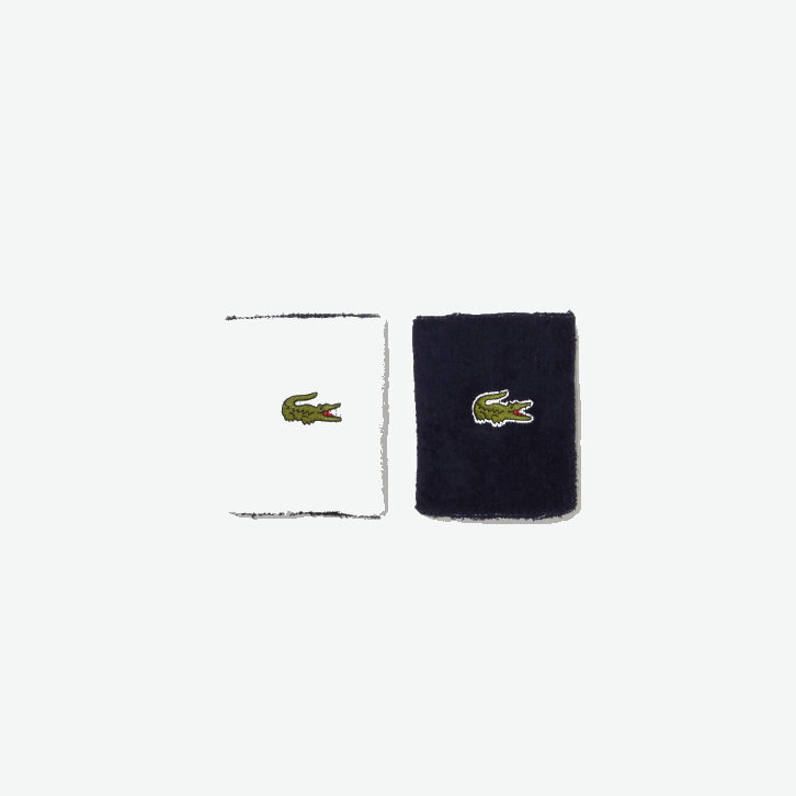 homens Lacoste branco azul marinho 522 pulseira de tênis reversível esportiva 08D02251