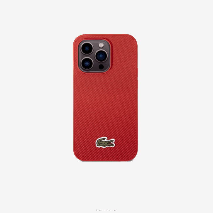 homens Lacoste azul marinho marrom 883 capa iphone 14 pro max com efeito petit pique 08D02214