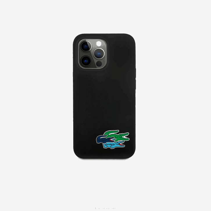 homens Lacoste branco 000 capa de silicone iphone 14 pro max 08D02216