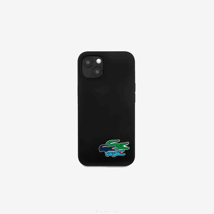 homens Lacoste branco 000 capa iphone 14 de silicone 08D02221