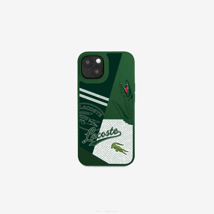 homens Lacoste verte 132 b01 capa iphone 14 com estampa patchwork 08D02224