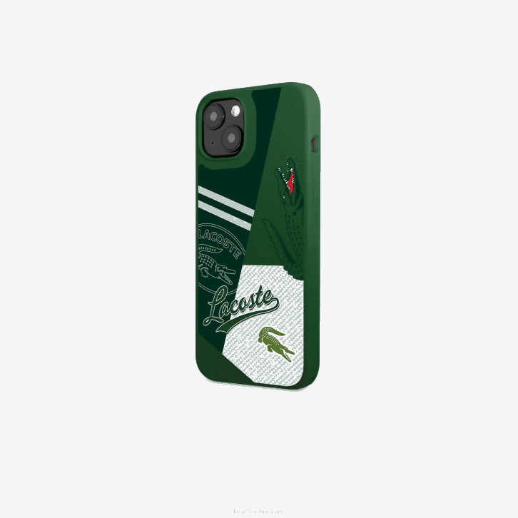 homens Lacoste verte 132 b01 capa iphone 14 plus estampa patchwork 08D02222