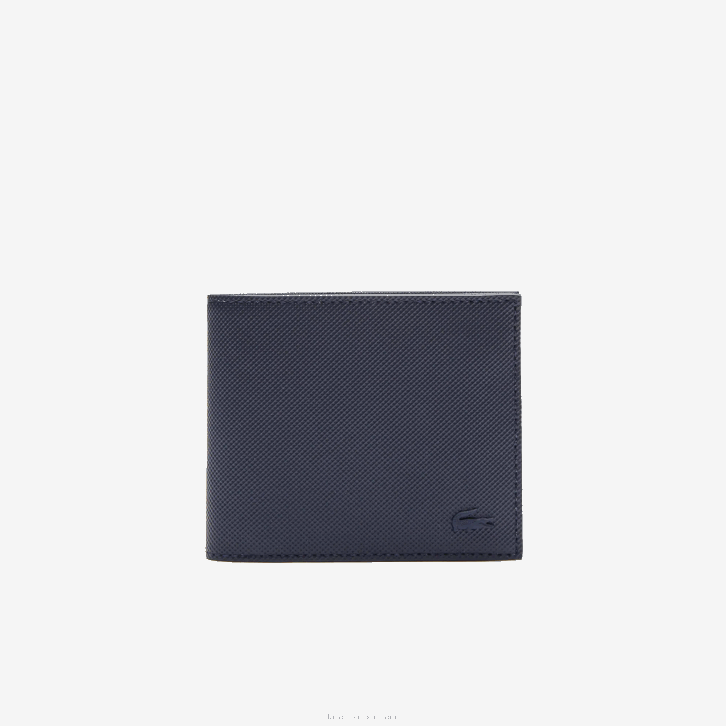 homens Lacoste 21 carteira clássica petit pique três cartões 08D02059