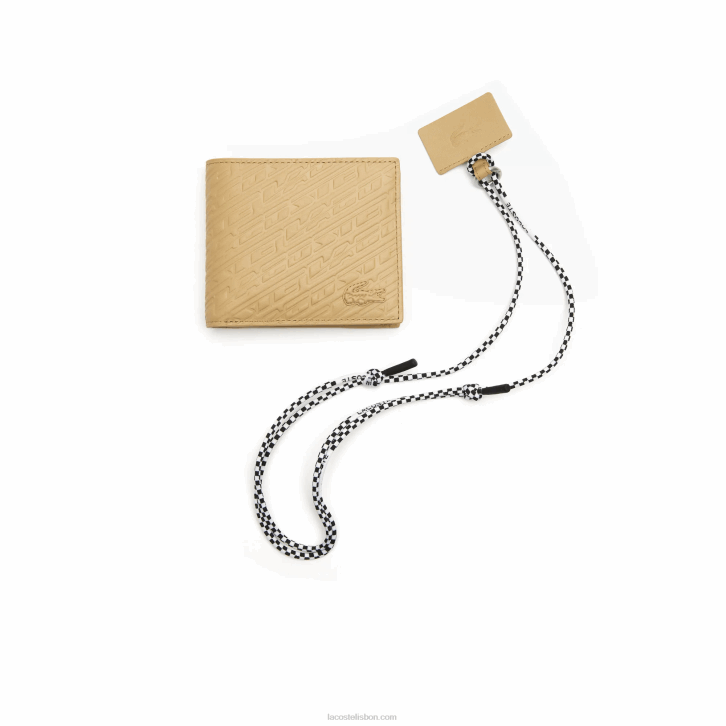 homens Lacoste brindille l37 conjunto de cordão para carteira e smartphone 08D01984