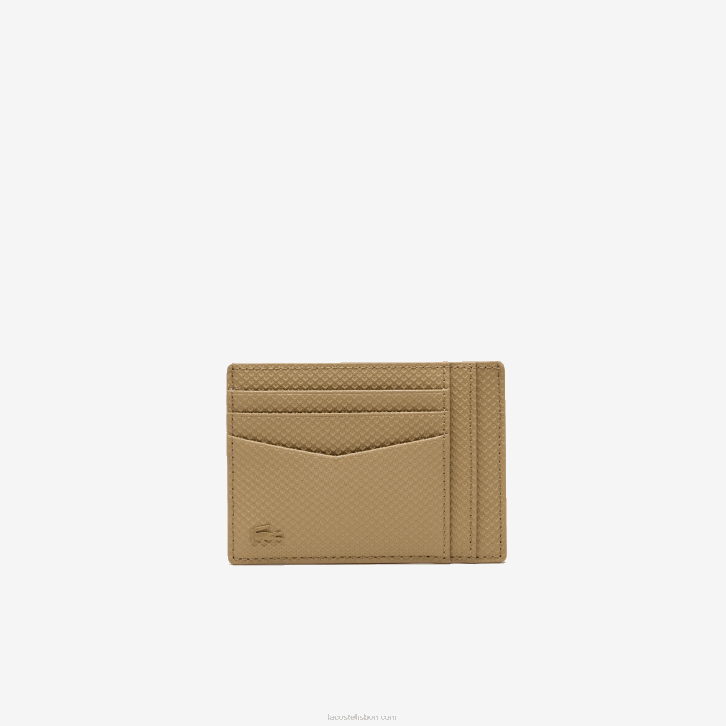 homens Lacoste leão l32 porta-cartões chantaco couro de bezerro 08D01987