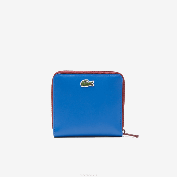 homens Lacoste marina k22 carteira com zíper distintivo de crocodilo 08D02133