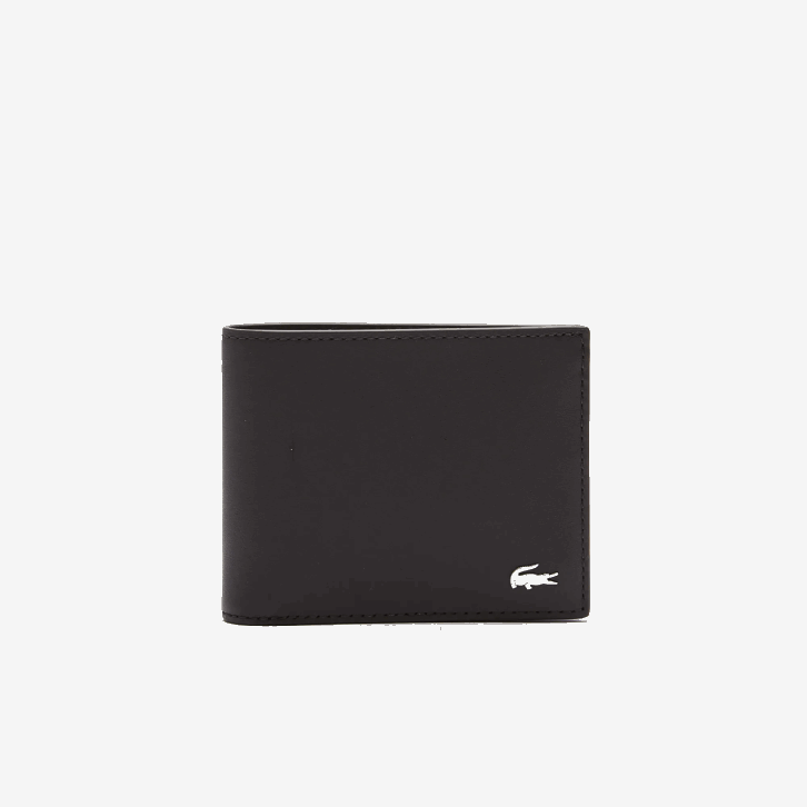 homens Lacoste marrom escuro 028 carteira fitzgerald couro seis cartões 08D01952