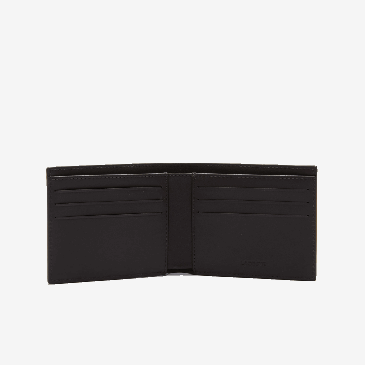 homens Lacoste marrom escuro 028 carteira fitzgerald couro seis cartões 08D01952