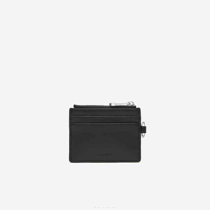 homens Lacoste preto 000 porta-cartões snap hook 08D02130