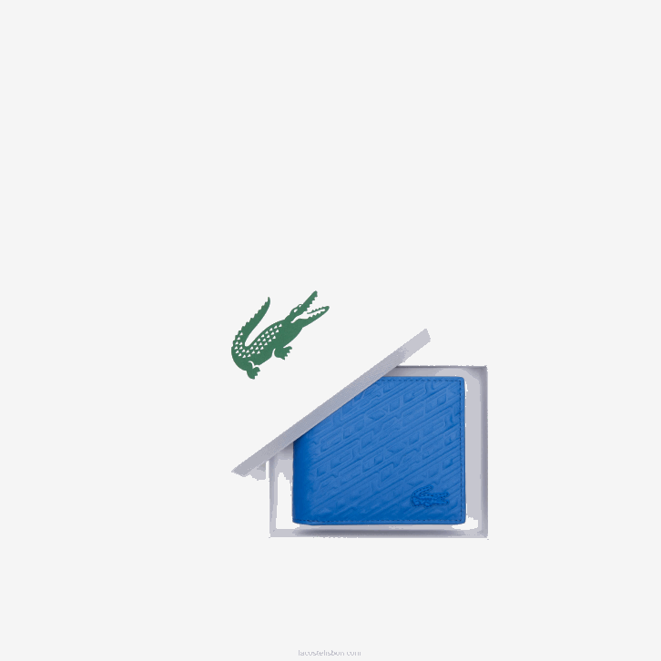 homens Lacoste royaume l97 carteira de impressão de logotipo 08D01992