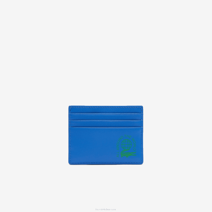 homens Lacoste samui marinho k89 porta-cartões com impressão náutica color block 08D02132