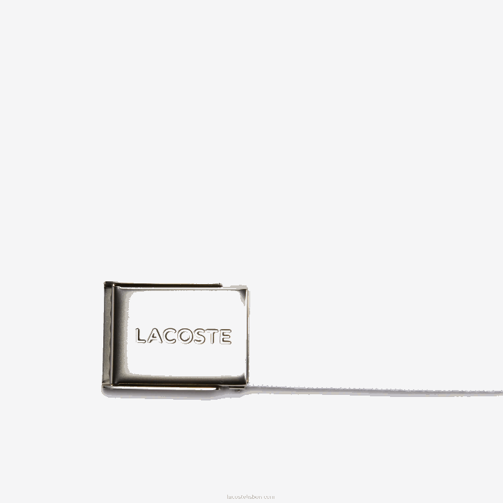 homens Lacoste 1 cinto de tecido com fivela gravada 08D02083