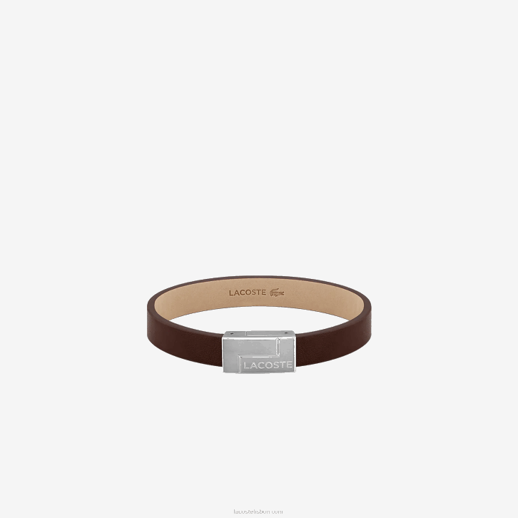 homens Lacoste marrom 210 pulseira de viagem 08D02208