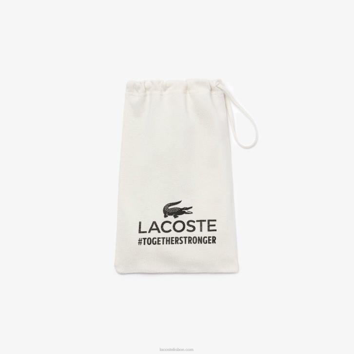homens Lacoste azul claro t01 l.12.12 máscara de proteção facial piquê de algodão 08D02323