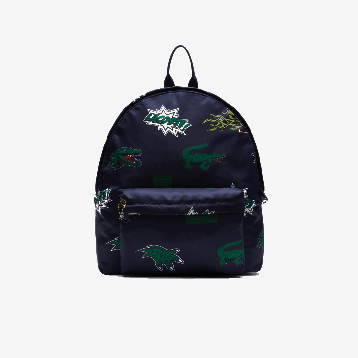 homens Lacoste fuzileiro naval 166 crocodilo l25 mochila estampada em quadrinhos 08D02096