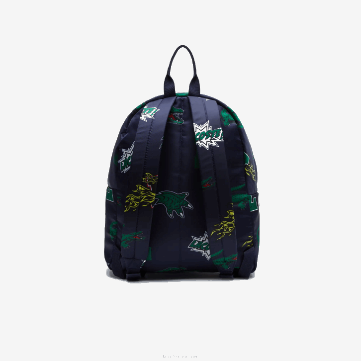 homens Lacoste fuzileiro naval 166 crocodilo l25 mochila estampada em quadrinhos 08D02096