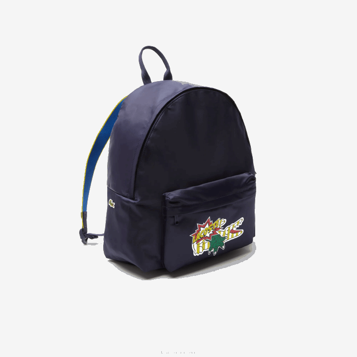 homens Lacoste fuzileiro naval 166 marina k99 mochila estampada em quadrinhos 08D02109