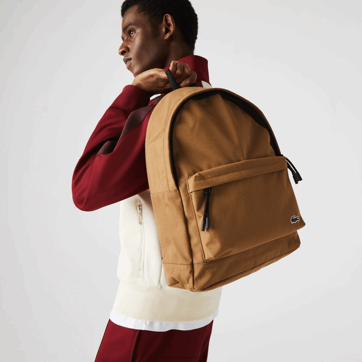 homens Lacoste lontra d54 mochila de lona neocroc 08D02041