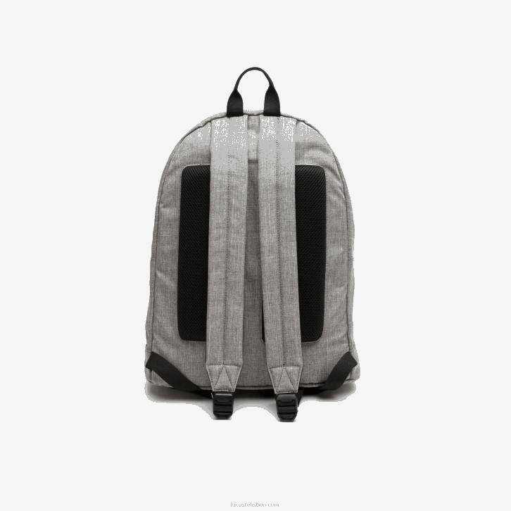 homens Lacoste monograma gris chine l23 mochila com estampa monograma refletiva 08D02073