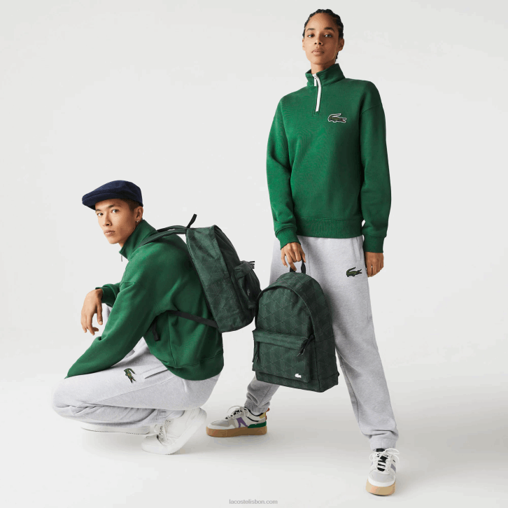 homens Lacoste monograma sinopla l22 mochila com estampa monograma refletiva 08D02072