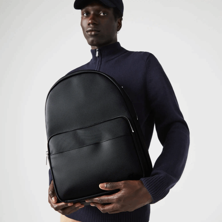 homens Lacoste preto 000 mochila classic petit pique 08D02031