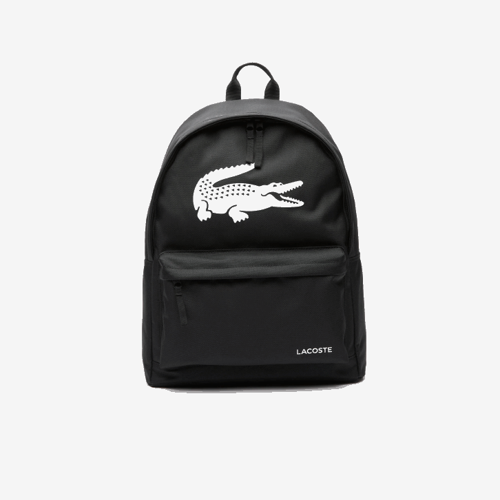 homens Lacoste preto 000 mochila com bolso para notebook 08D02135