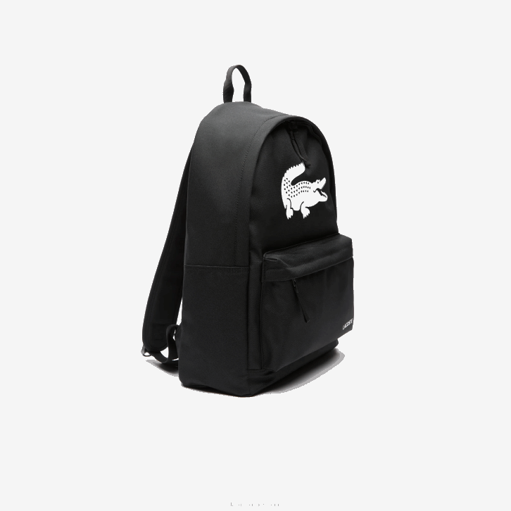 homens Lacoste preto 000 mochila com bolso para notebook 08D02135