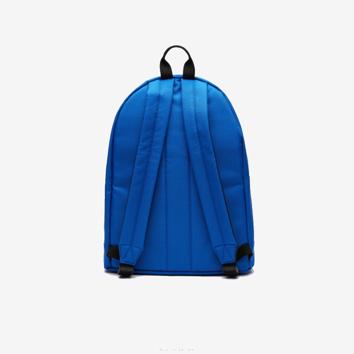 homens Lacoste royaume noir blanc l77 mochila neocroc com alças de logotipo com zíper 08D02137
