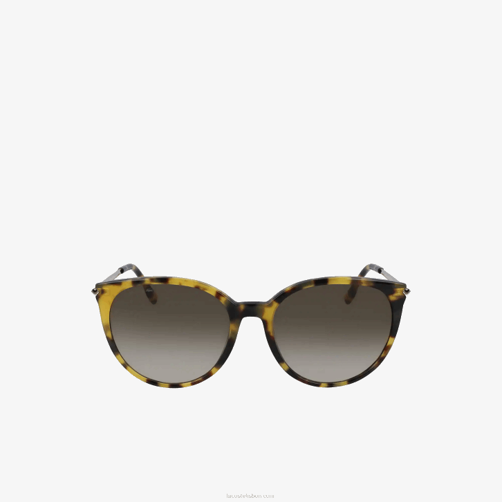 homens Lacoste havana brn 214 óculos de sol la piquee de acetato oval 08D02201