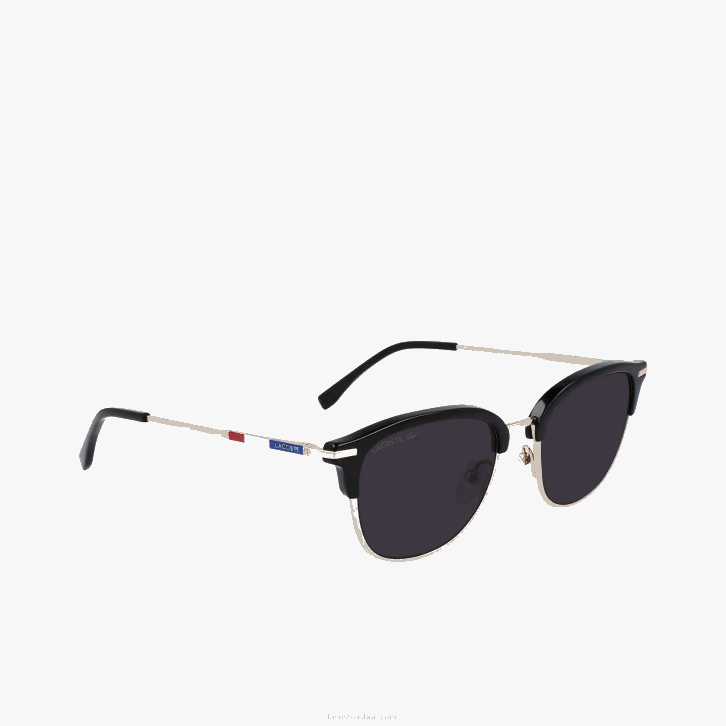 homens Lacoste ouro 714 óculos de sol ovais coleção novak djokovic de metal 08D01929