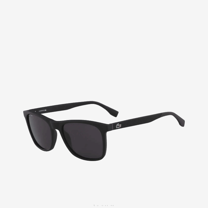 homens Lacoste preto/azul 002 óculos de sol premium retângulo modificado l.12.12 08D01927