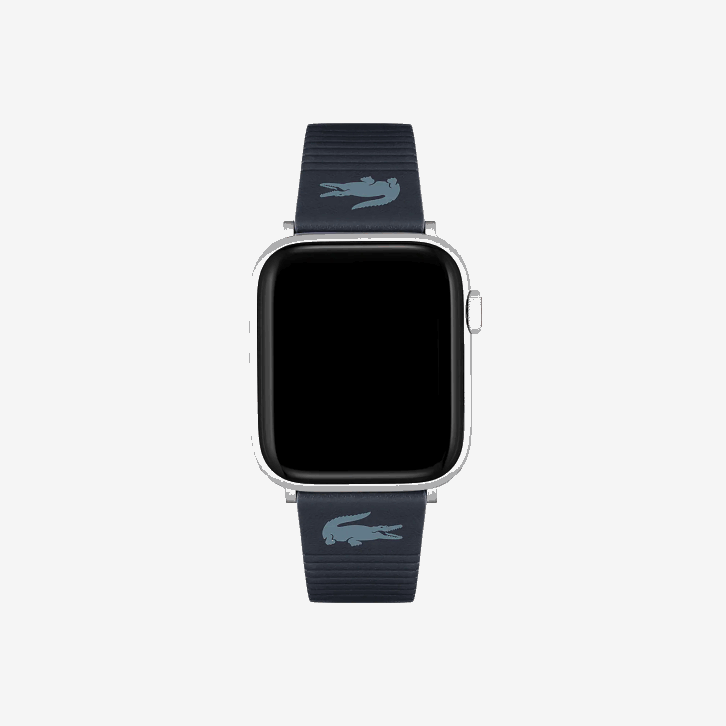 homens Lacoste azul 000 pulseira de relógio de maçã de couro azul 08D02195