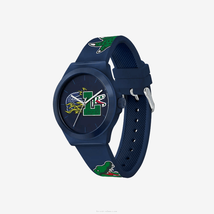 homens Lacoste azul 000 relógio de pulseira de silicone azul neocroc 08D02207