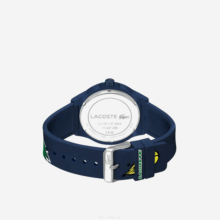homens Lacoste azul 000 relógio de pulseira de silicone azul neocroc 08D02207