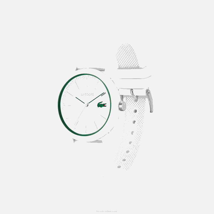 homens Lacoste branco 000 12.12 relógio de pulseira de silicone branco 08D02203