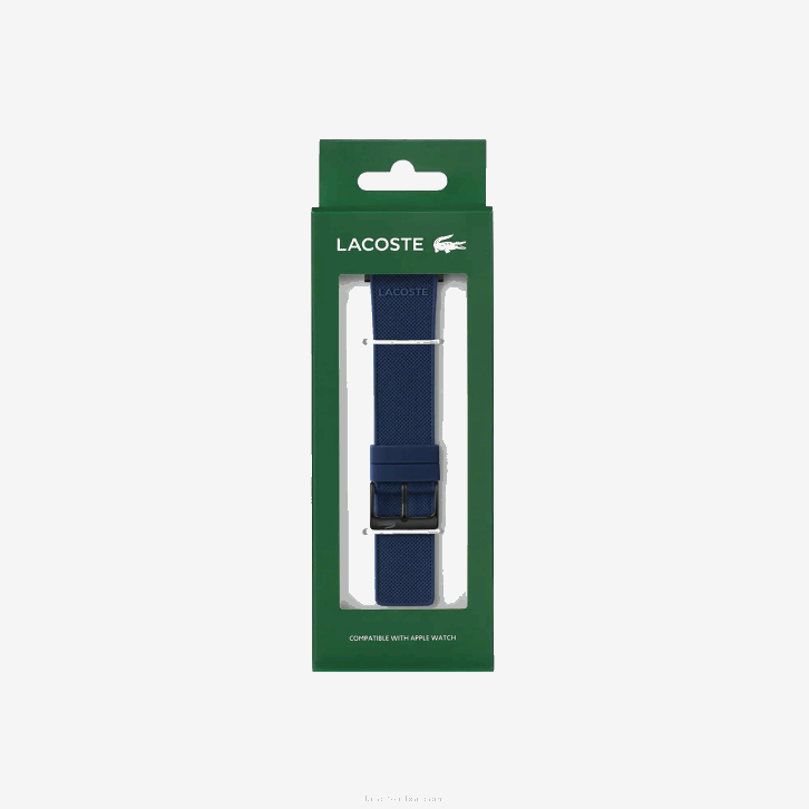 homens Lacoste preto 000 pulseira de relógio de maçã 08D02285
