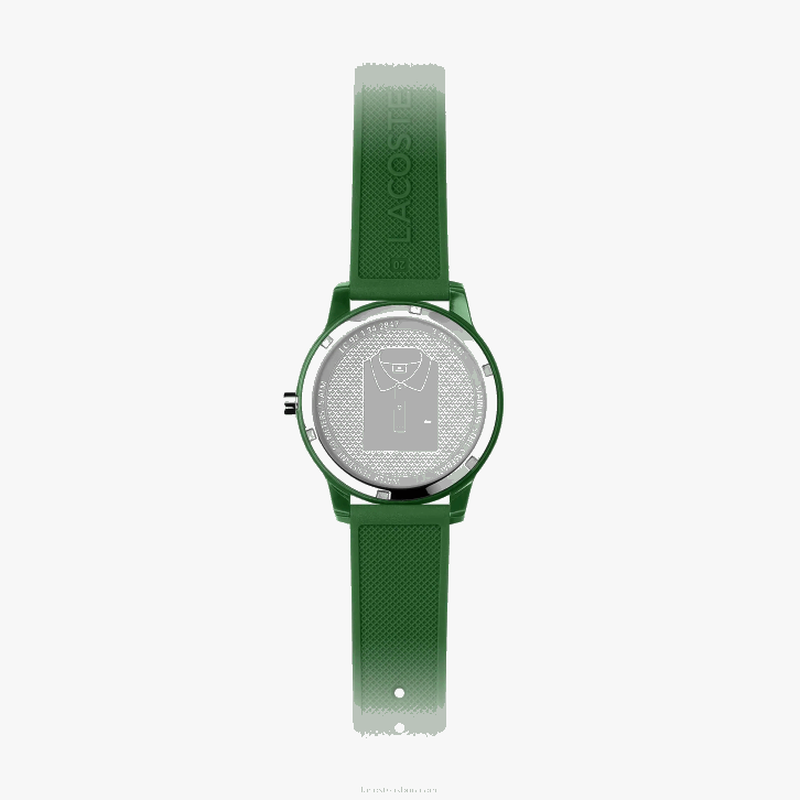 homens Lacoste verde 000 pulseira de silicone verde 12.12 relógio 08D02256