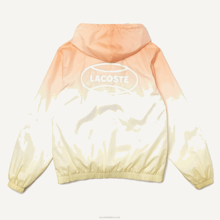 homens Lacoste laranja branco amarelo z81 blusão pulôver leve ao vivo 08D01281