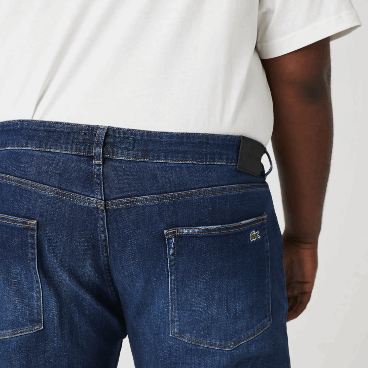 homens Lacoste azul mk9 calça jeans slim fit de algodão 08D0419