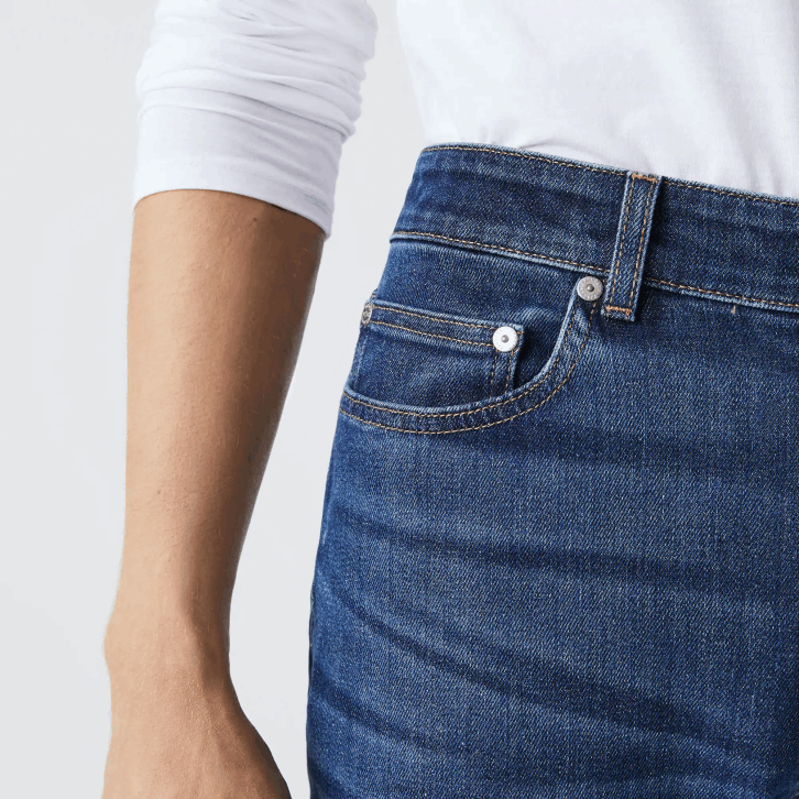 homens Lacoste azul mk9 calça jeans slim fit de algodão 08D0419