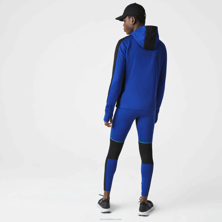 homens Lacoste azul preto branco phk leggings esportivas 08D01138