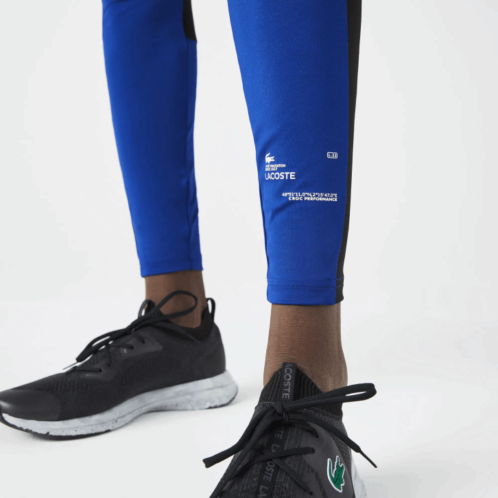 homens Lacoste azul preto branco phk leggings esportivas 08D01138