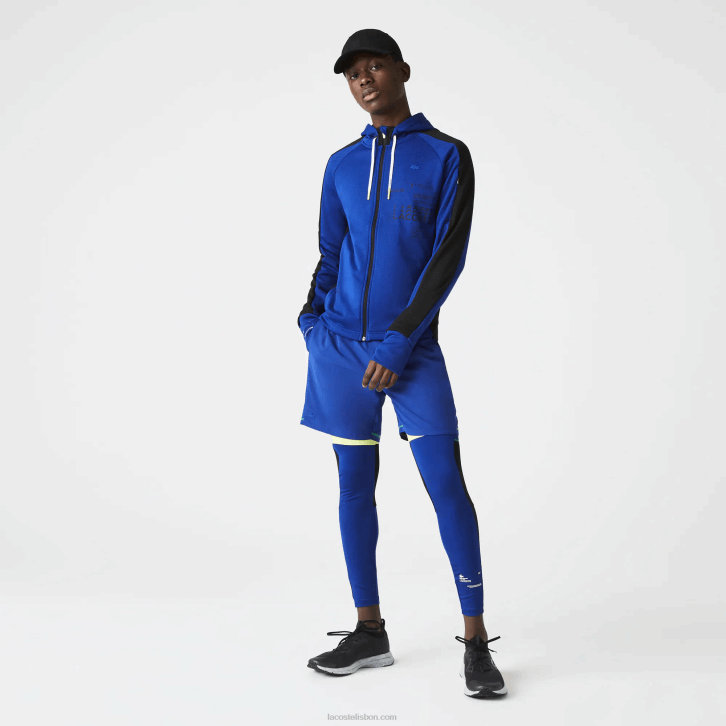 homens Lacoste azul preto branco phk leggings esportivas 08D01138