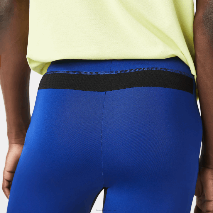 homens Lacoste azul preto branco phk leggings esportivas 08D01138