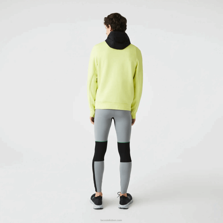 homens Lacoste chine cinza preto branco s1y leggings esportivas 08D01139